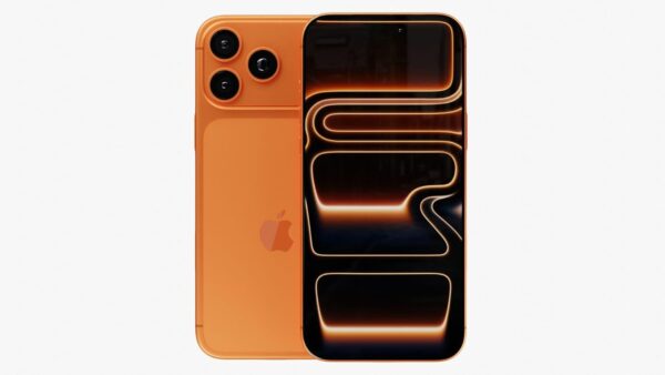 Apple iPhone 17 Pro Max Cosmic Orange rear design